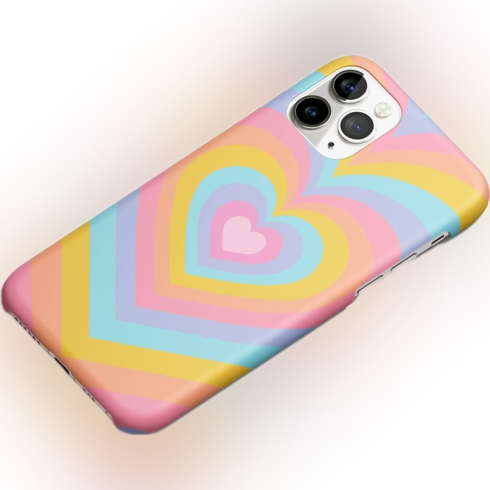 Colorful Heart Pattern iPhone 16 Pro Max Case NWT